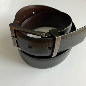 Kenneth Cole belt reversible black brown size 36